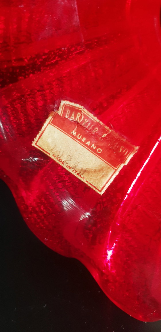 Image 1 of 40'S Barovier&Toso Große Tischlampe aus Muranoglas Coordonato D'Oro