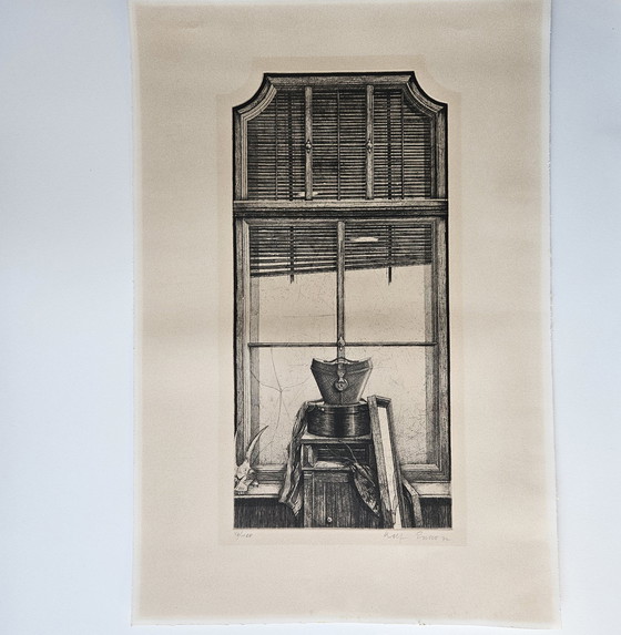 Image 1 of Rolf Escher Original-Radierung Datiert, signiert, 1977