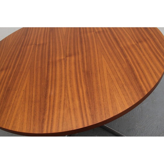 Image 1 of Vintage Couchtisch mit Nussbaum- und Chromfurnier, 1960