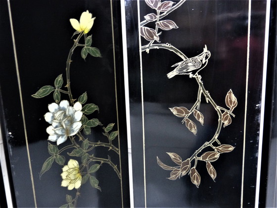 Image 1 of Raumteiler aus chinesischem Lack der Mitte des Jahrhunderts