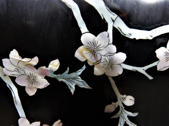 Image 1 of Raumteiler aus chinesischem Lack der Mitte des Jahrhunderts