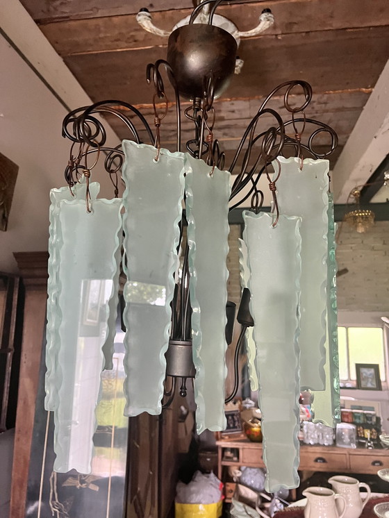 Image 1 of Fontana Arte Forstglas-Kronleuchter