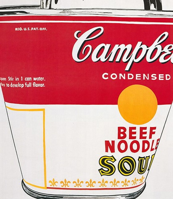 Image 1 of Andy Warhol - Cambells Suppendose. Offset uit 1962