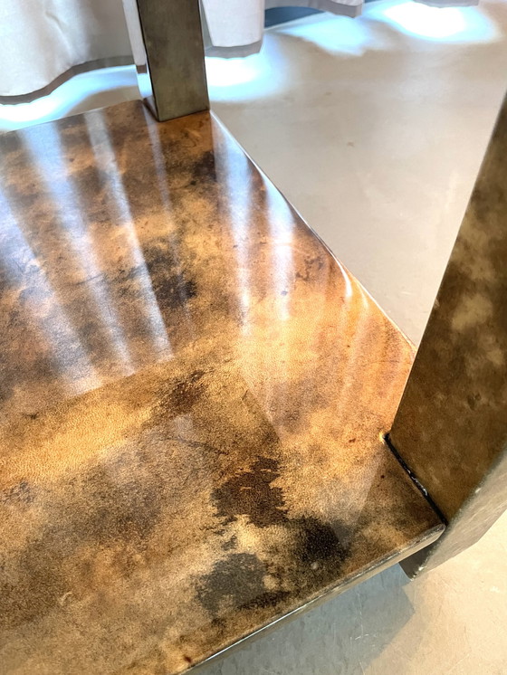 Image 1 of Aldo Tura Ziegenleder Barwagen Getränkewagen