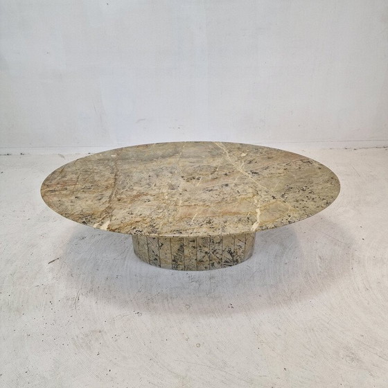 Image 1 of Vintage Marmor Couchtisch, Italien 1980
