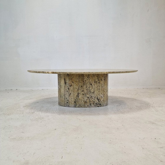 Image 1 of Vintage Marmor Couchtisch, Italien 1980
