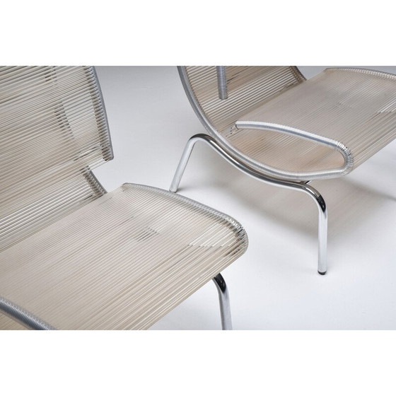 Image 1 of Paar Vintage-Sessel aus Chrom und Kunststoff, 1960