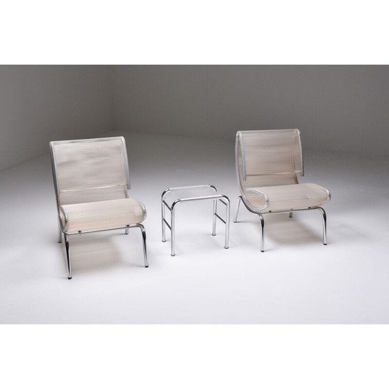 Image 1 of Paar Vintage-Sessel aus Chrom und Kunststoff, 1960