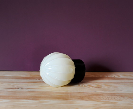 Image 1 of Beige Art-Deco-Deckenlampe von Thabur in Den Haag