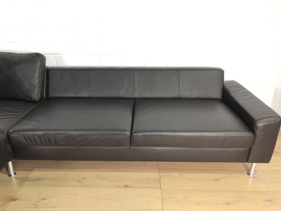 Image 1 of Ledersofa 3C Gruppe Ledercouch Lederecksofa Sofa Couch Ecksofa Schlafsofa