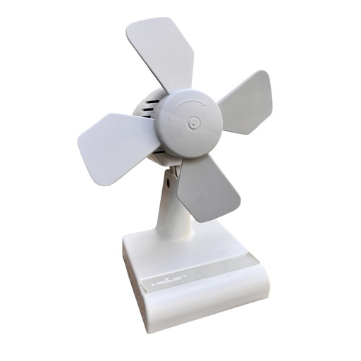 Tischventilator, Heller Tv 170, Italien 1980er Jahre