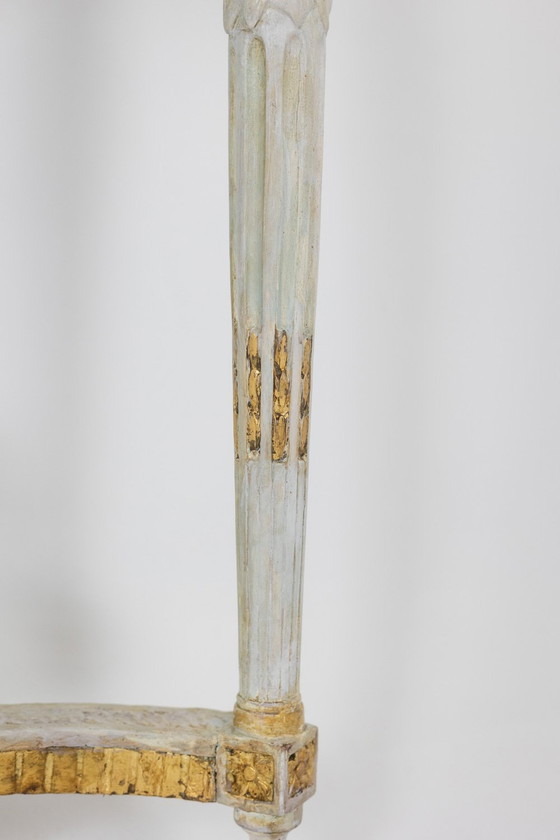 Image 1 of Malot: Ein Paar lackierte Konsolen aus der Louis XVI Epoche, Circa 1780
