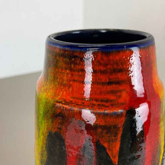 Image 1 of Mehrfarbige Vase aus fetter Lava von Scheurich, Deutschland 1970er Jahre
