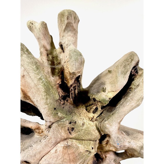 Image 1 of Paar brutalistische Sessel aus Teakholz im Vintage-Stil