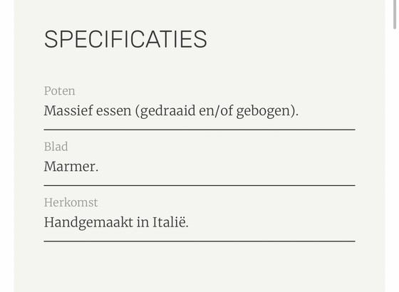 Image 1 of Linteloo Heath Couchtisch groß Marmor