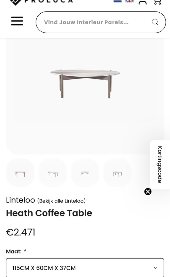 Image 1 of Linteloo Heath Couchtisch groß Marmor