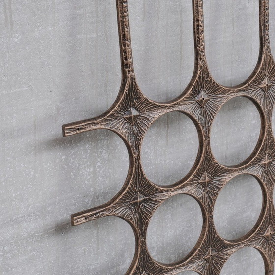 Image 1 of Brutalistisches dekoratives Wandkunstwerk aus Metall, Belgien 1960-1970er Jahre