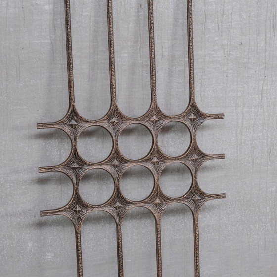 Image 1 of Brutalistisches dekoratives Wandkunstwerk aus Metall, Belgien 1960-1970er Jahre