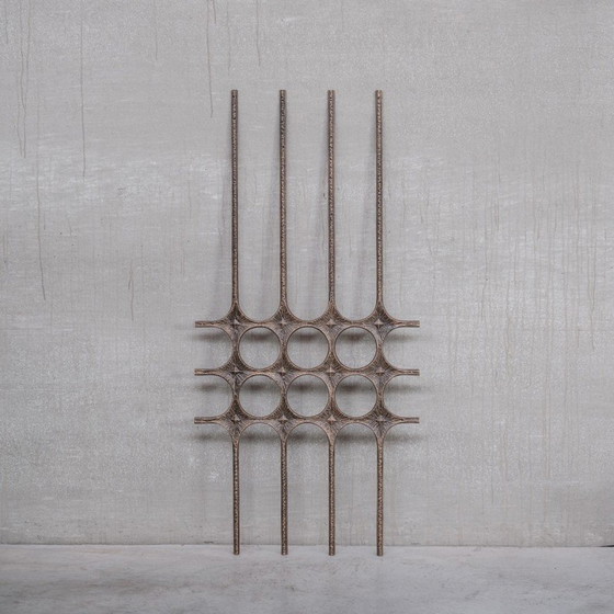 Image 1 of Brutalistisches dekoratives Wandkunstwerk aus Metall, Belgien 1960-1970er Jahre