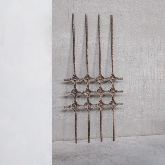 Image 1 of Brutalistisches dekoratives Wandkunstwerk aus Metall, Belgien 1960-1970er Jahre