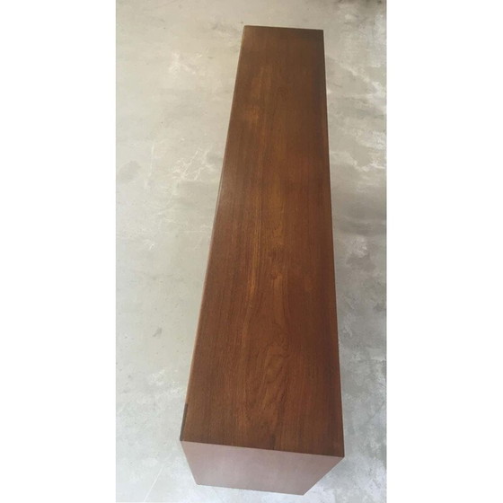 Image 1 of Vintage-Anrichte aus Teakholz mit eingebautem Barteil, Dänemark 1960