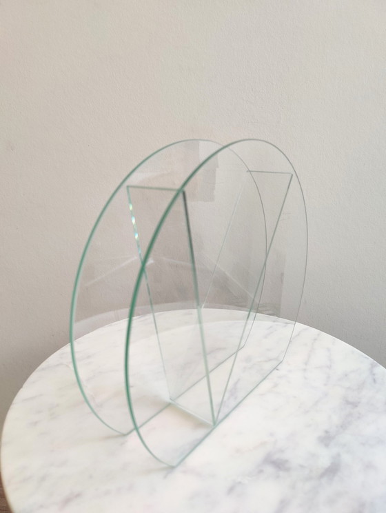 Image 1 of Iwan Bulo Design (Blume) Vase aus den achtziger Jahren aus Glas