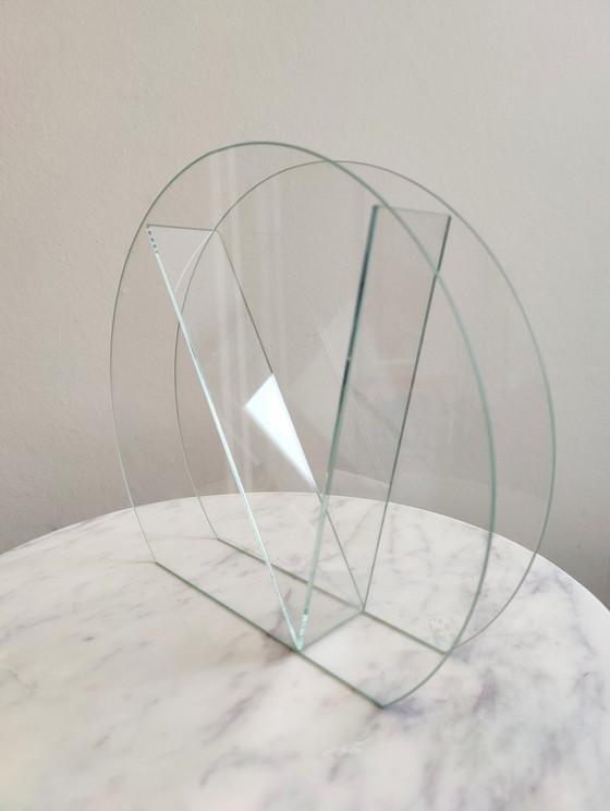 Image 1 of Iwan Bulo Design (Blume) Vase aus den achtziger Jahren aus Glas