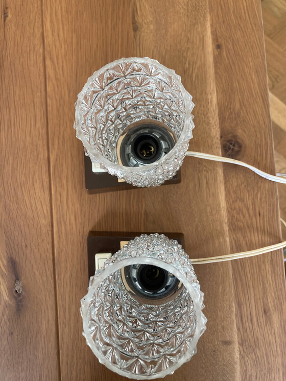 Image 1 of 2x Massive Vintage Nachttischlampen / Nachtlichter