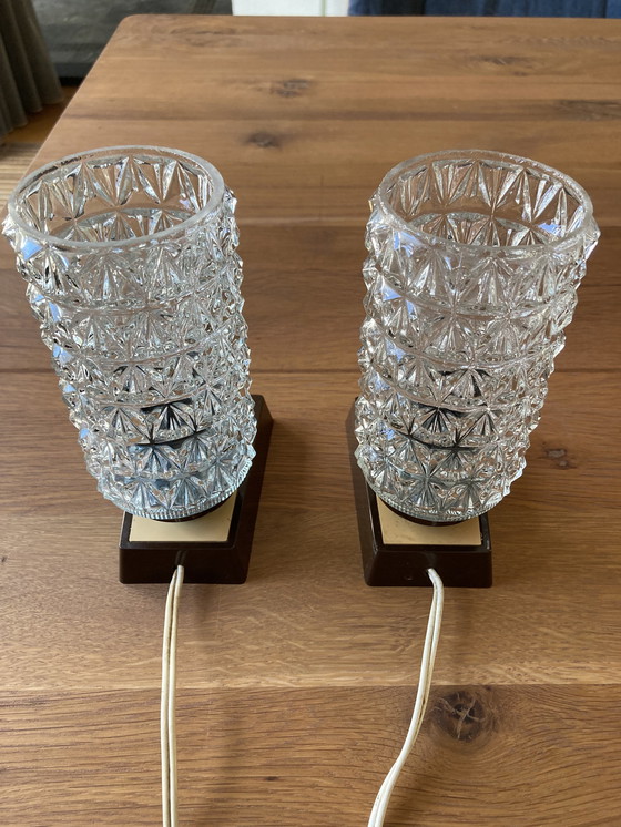 Image 1 of 2x Massive Vintage Nachttischlampen / Nachtlichter