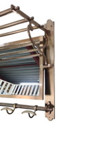 1 X Flur-Garderobe mit verstellbarem Spiegel, Zug-Garderobe