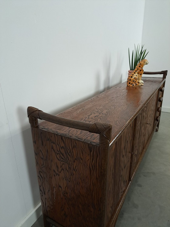 Image 1 of Holz mit Bambus Sideboard mit Schubladen Vintage