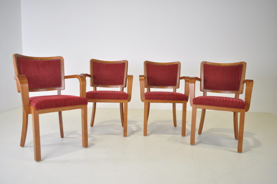 Image 1 of 4x Art Deco Esszimmerstuhl