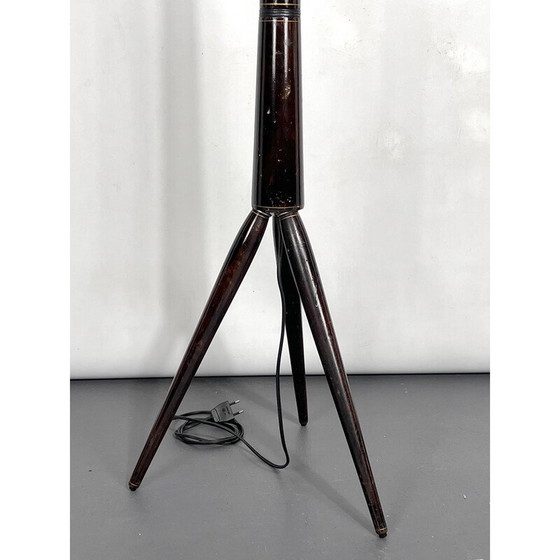 Image 1 of Mid-Century Stehleuchte aus Holz, Italien 1950er Jahre
