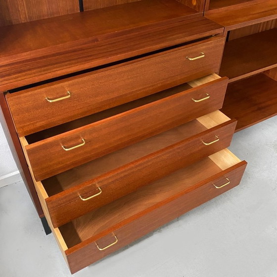 Image 1 of Mid Century Dänische Design-Wandschrank Teak 1960s Wand System