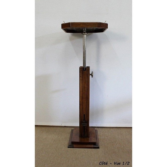 Image 1 of Vintage-Rednerpult aus massivem Nussbaum, 1940