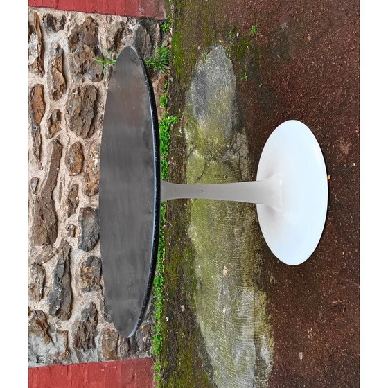 Image 1 of Vintage Couchtisch aus schwarzem Marmor und Aluminium, 1970