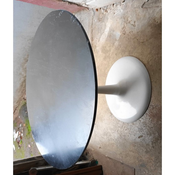 Image 1 of Vintage Couchtisch aus schwarzem Marmor und Aluminium, 1970