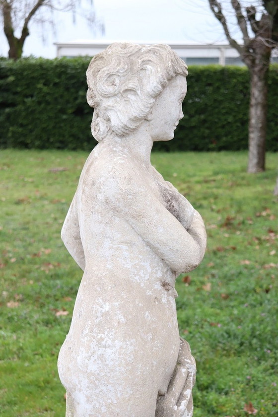 Image 1 of Leda und der Schwan, Gartenstatue aus Stein