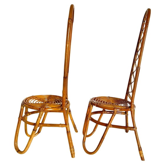 Image 1 of 1X Midcentury Modern Bamboo Stühle, Italien 1960S