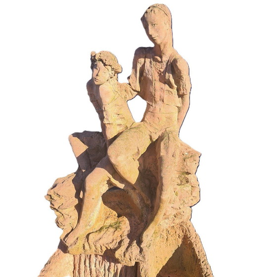 Image 1 of Terrakotta-Gartenstatue mit Wasserfall Gibo, 1980er Jahre