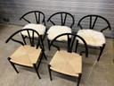 5x Carl Hansen CH24 Querlenker-Stuhl