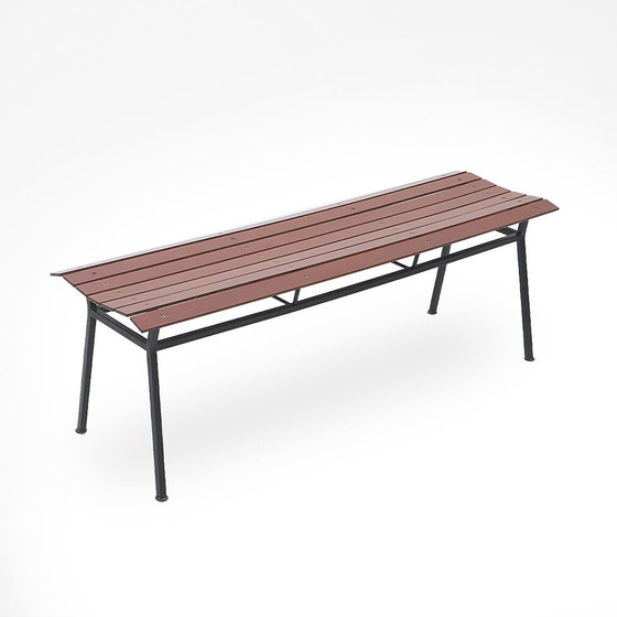 Image 1 of Metallbank und Formica-Latte, 1950er Jahre