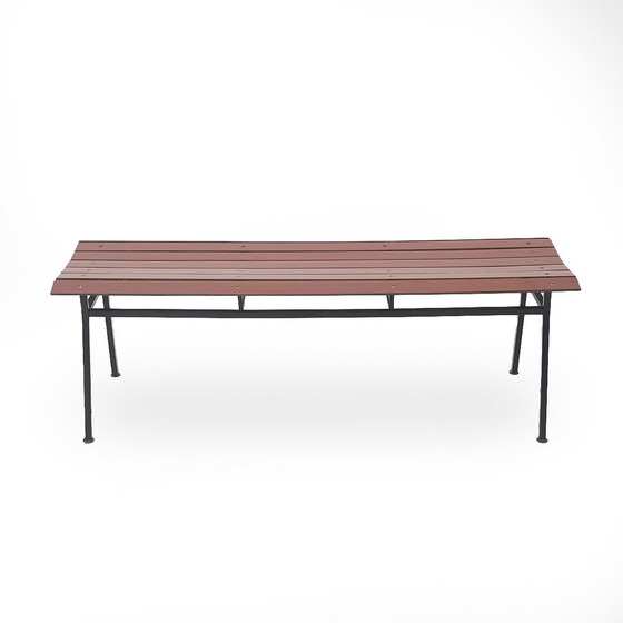 Image 1 of Metallbank und Formica-Latte, 1950er Jahre