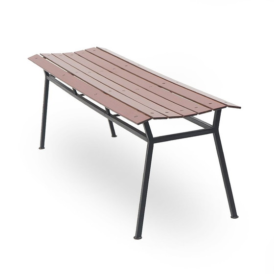 Image 1 of Metallbank und Formica-Latte, 1950er Jahre