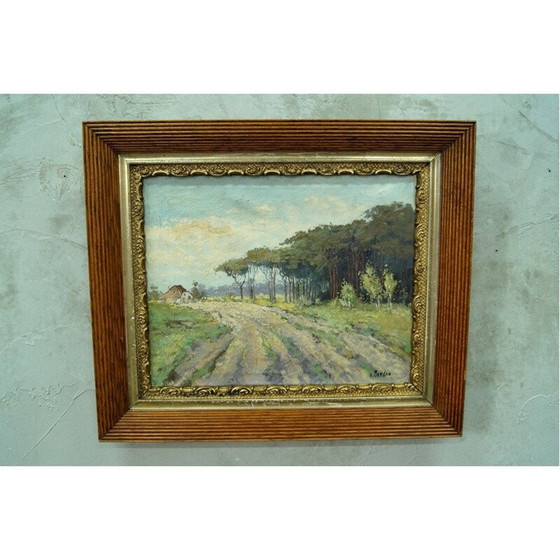 Image 1 of Vintage-Ölgemälde von Wim van Norden, Niederlande 1940