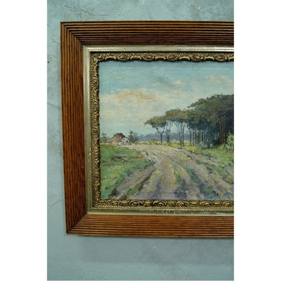Image 1 of Vintage-Ölgemälde von Wim van Norden, Niederlande 1940