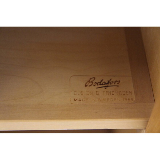Image 1 of Bücherregal aus Eichenholz von Bertil Fridhagen für Bodafors, Schweden 1960