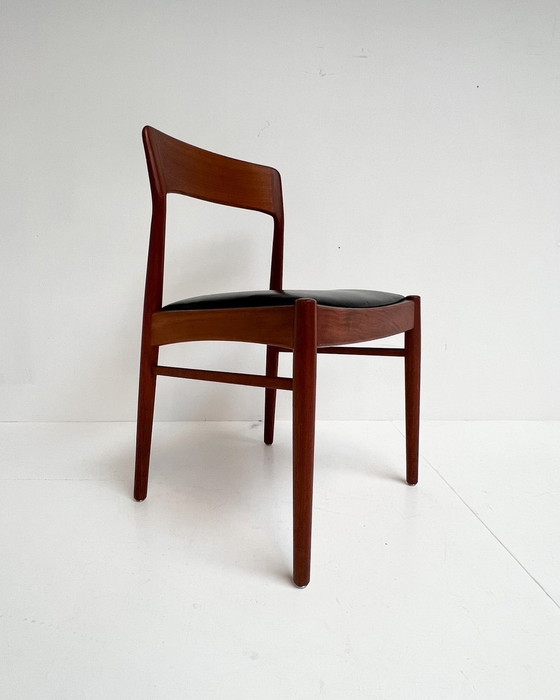 Image 1 of Satz von 6 Stühlen des Modells 26 von Henning Kjaernulf für Kurop Stolefabrik, 1960er Jahre