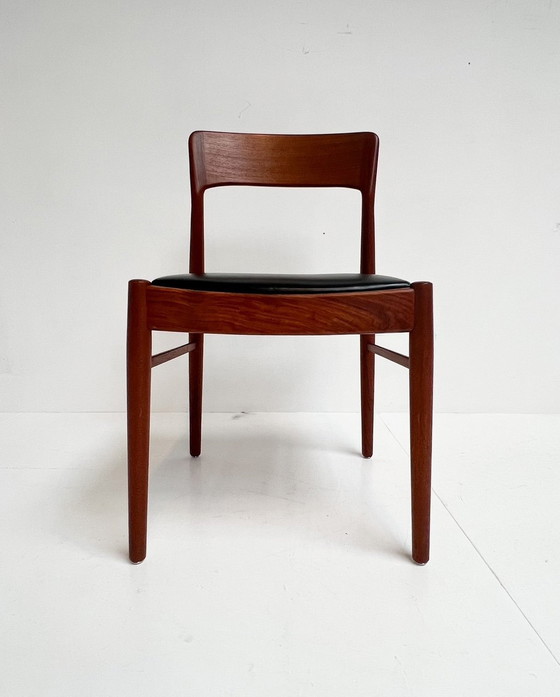 Image 1 of Satz von 6 Stühlen des Modells 26 von Henning Kjaernulf für Kurop Stolefabrik, 1960er Jahre