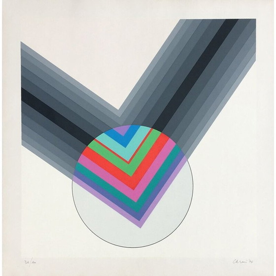 Image 1 of Alter Siebdruck von Eugenio Carmi, 1974